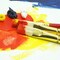 Oil Painting Kit - 5 Primary Color Tubes of Oil Paints (12ml/0.4 Fl Oz) & 5 Oil Paint Brushes - Oil Color Painting Supplies for Kids, Students & Beginners